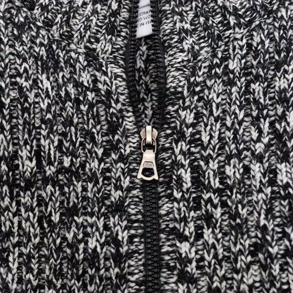 Vintage Italian Knit Cardigan L Sweater 100% Fine Merino Wool Normcore Scandi - Picture 13 of 13